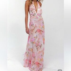 RESA Floral Pink Maxi Dress